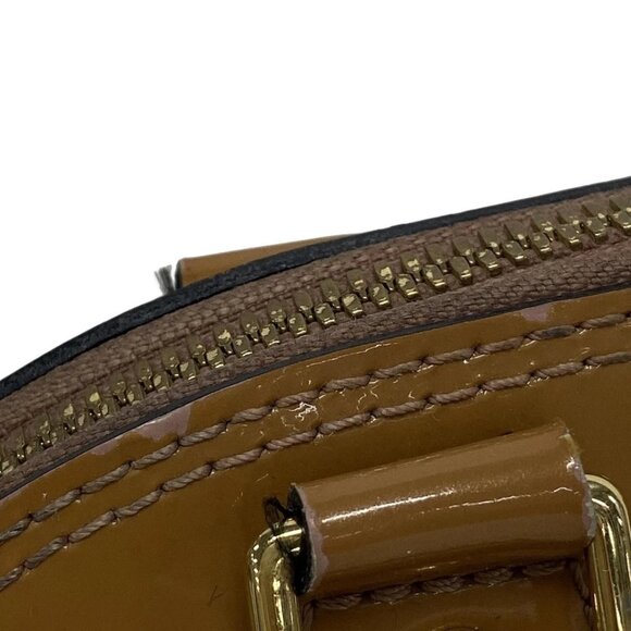 LOUIS VUITTON Alma BB Rose Velours Monogram Vernis Handbag 788-080825 - Picture 8 of 14